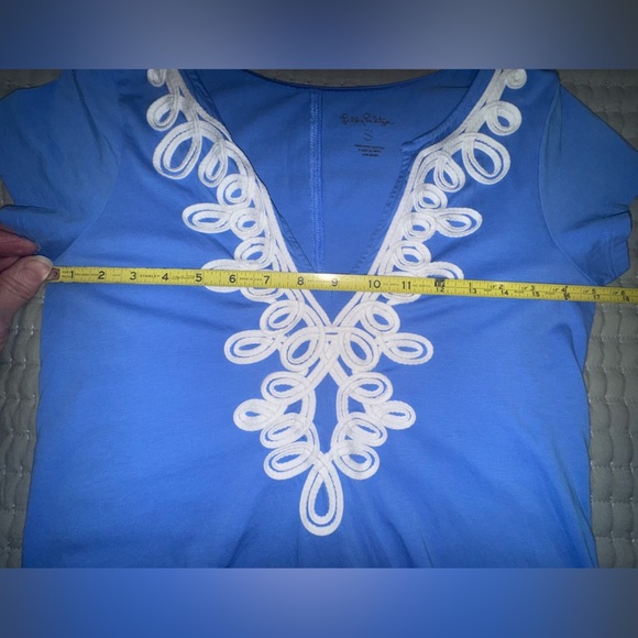 Lilly Pulitzer Brewster Dress in Blue Haven, Size Small. EEUC - Picture 4 of 10